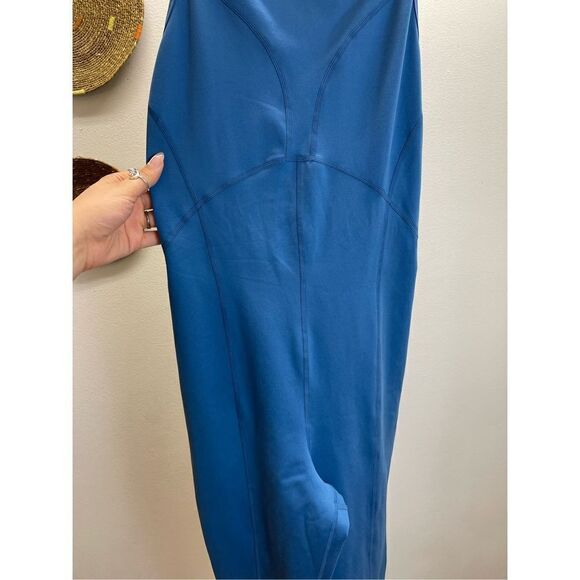 🆕Free People Movement- Onesie Ashford Side to Side Blue Peacock 🦚 - Picture 7 of 7